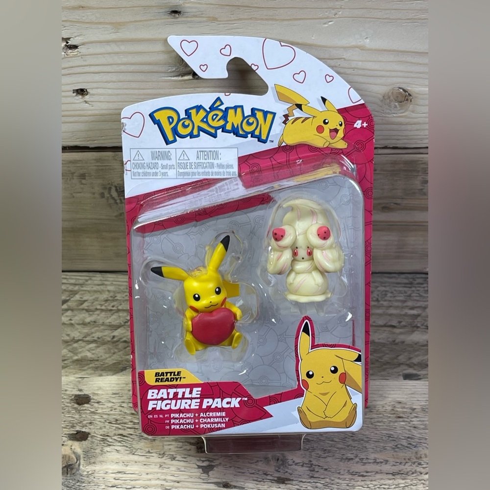 Pokemon Pikachu & Alcremie Battle Ready Figure 2-Pack Heart (2022) Nintendo Toy